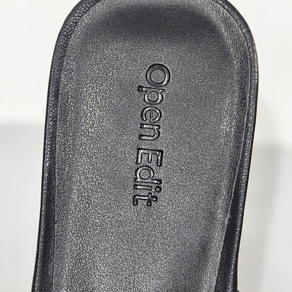 Open Edit Saydee‎ Heeled Sandals Black Size 11 - Picture 10 of 13